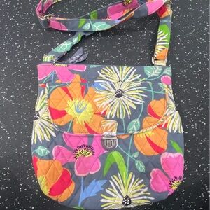 Vera Bradley Vibrant Floral Quilted Pouch